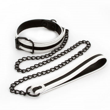 Glo Bondage - Collar and Leash - Green