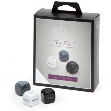 Fifty Shades of Grey Play Nice Kinky Dice for Couples